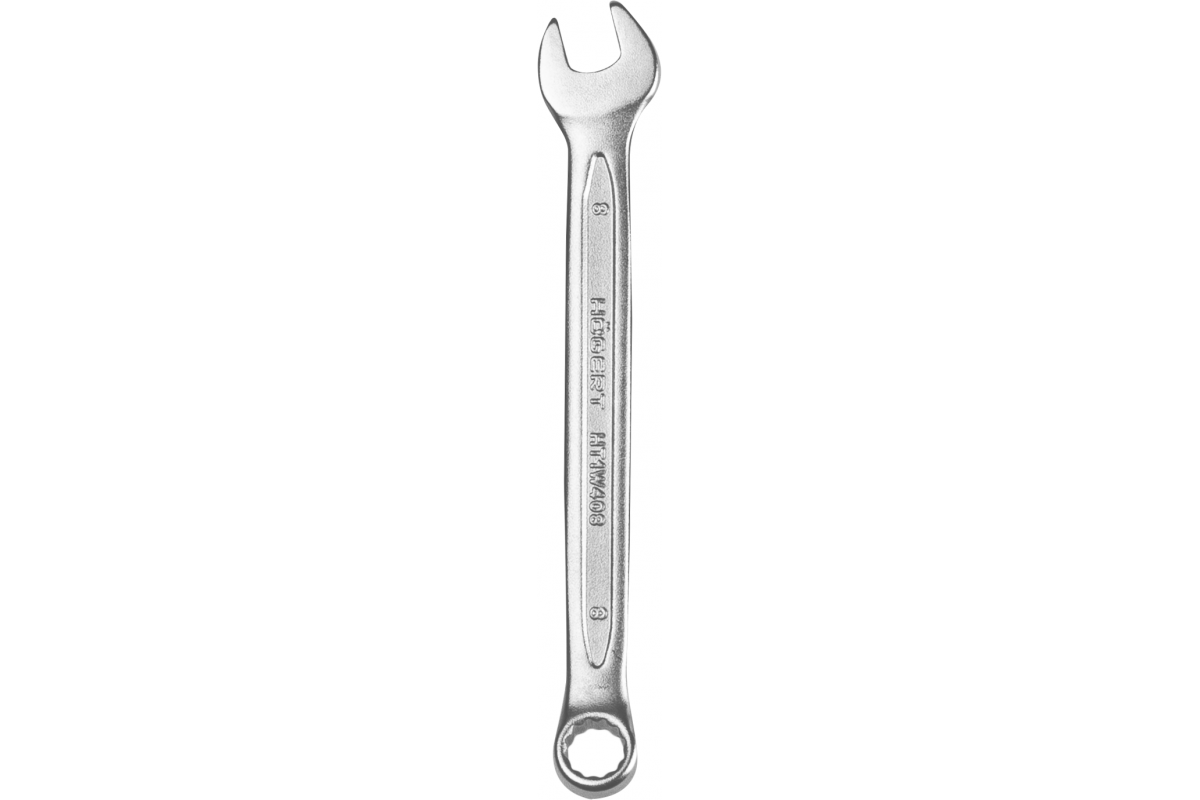 Llave fija y de estrella de acero CrV, 8 mm, DIN 3113