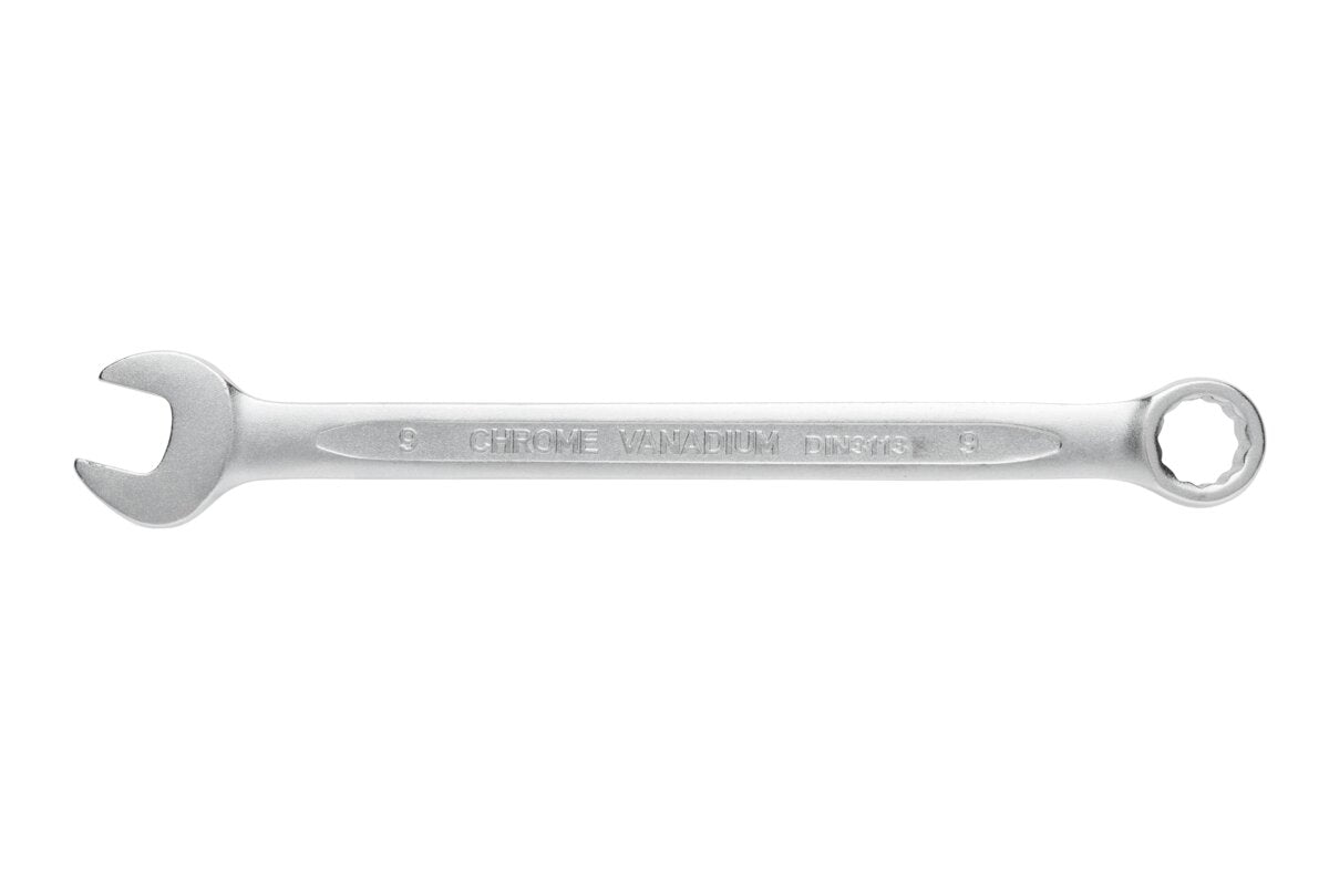Clé à anneau en acier inoxydable, 9 mm, DIN 3113