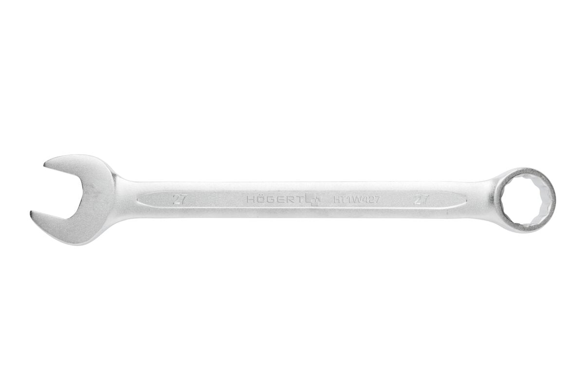 Llave fija y de estrella de acero CrV, 28 mm, DIN 3113