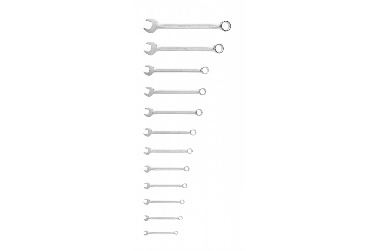 Satz Ring-Maulschluessel, 12-tlg., Groessen 6-24 mm, CrV
