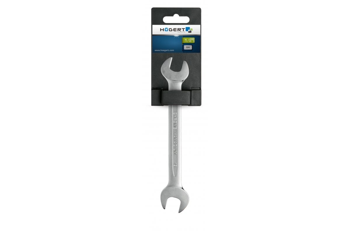 Llave fija de acero CrV, 17 x 19 mm, DIN 3110
