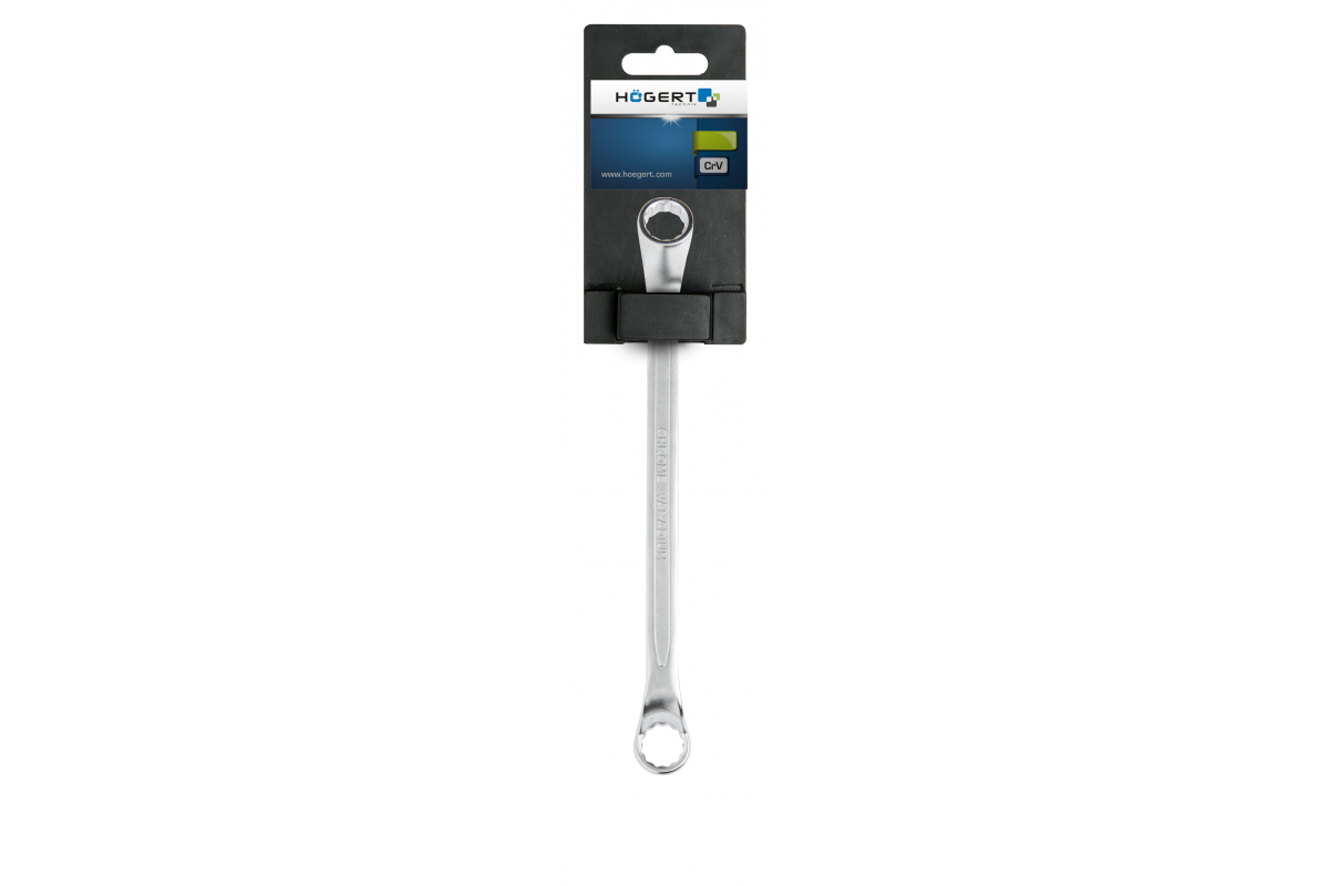 Bi-hexagonal ring spanners, CrV steel, 14 x 15 mm, DIN 838