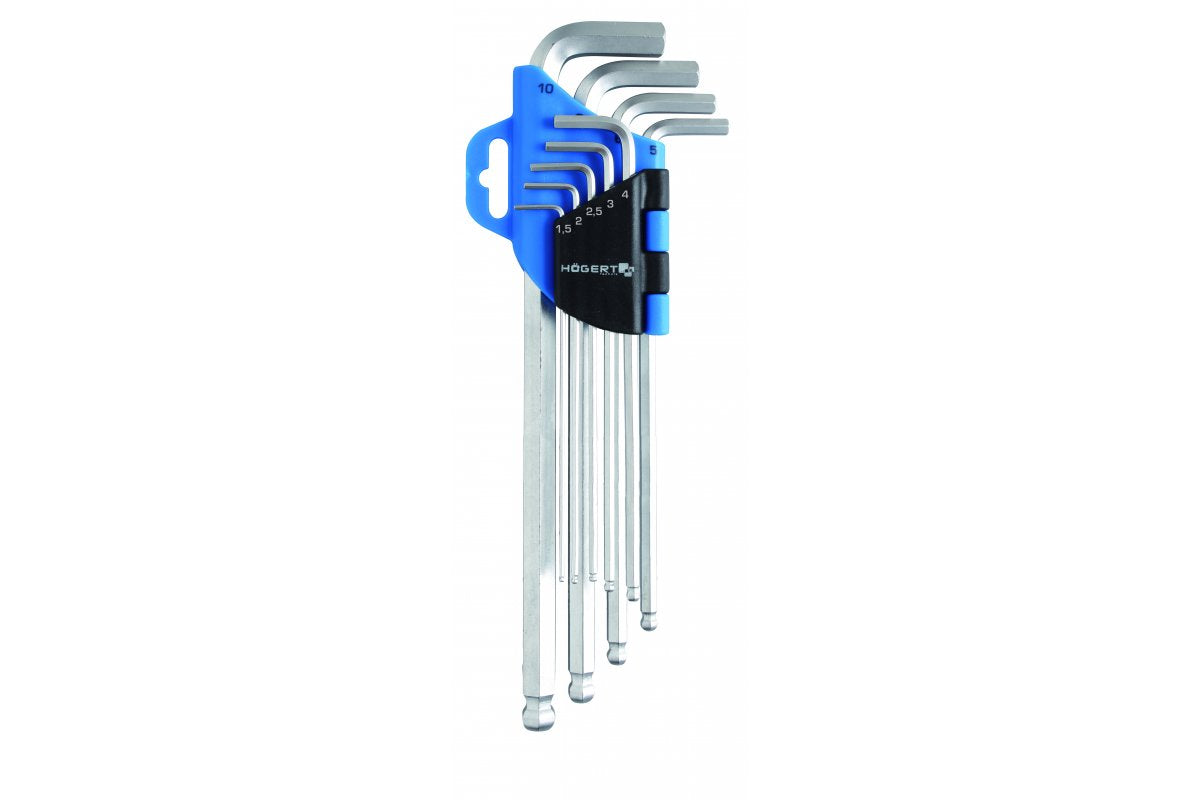 Hexagonal spanners 9 pcs extra long