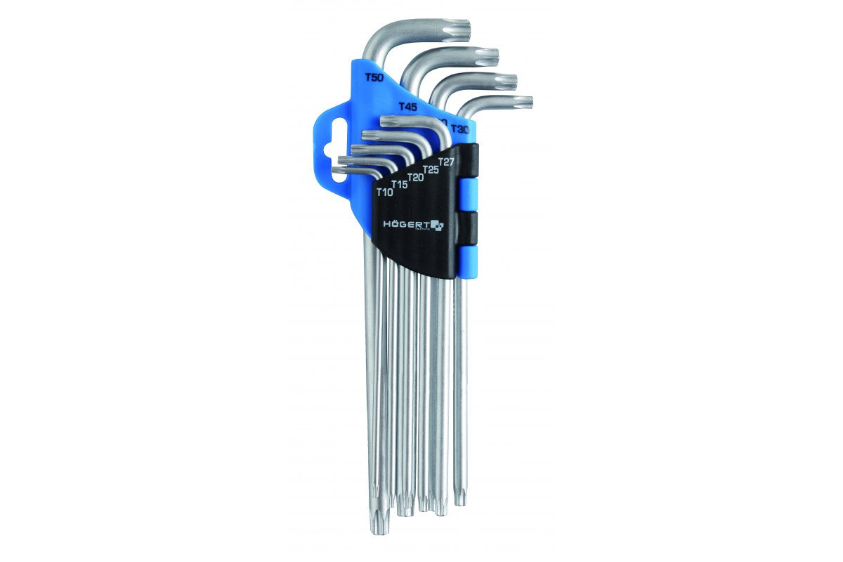 Hexagonal spanners 9 pcs TORX extra long
