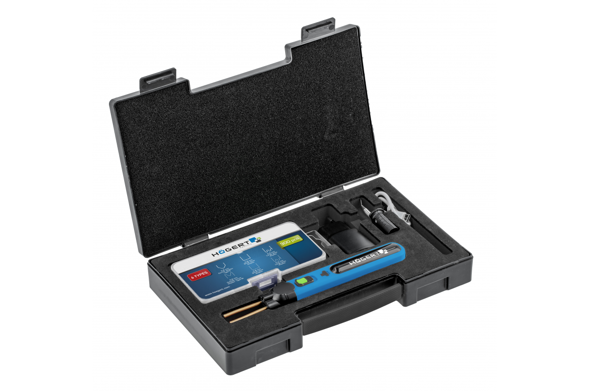 Plastic welding machine, cordless
