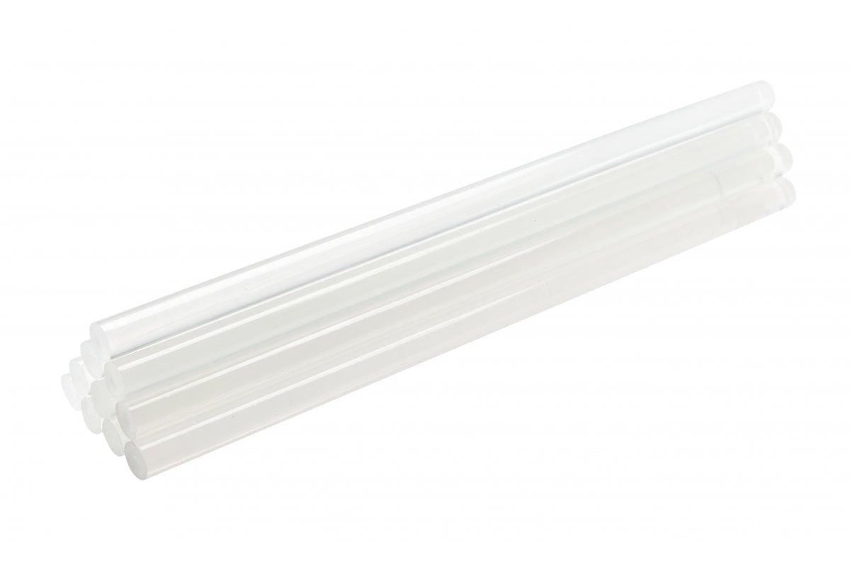 Glue sticks 250 mm, 12 pieces, transparent