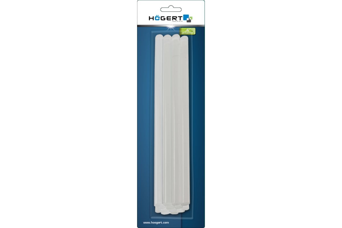 Glue sticks 250 mm, 12 pieces, transparent