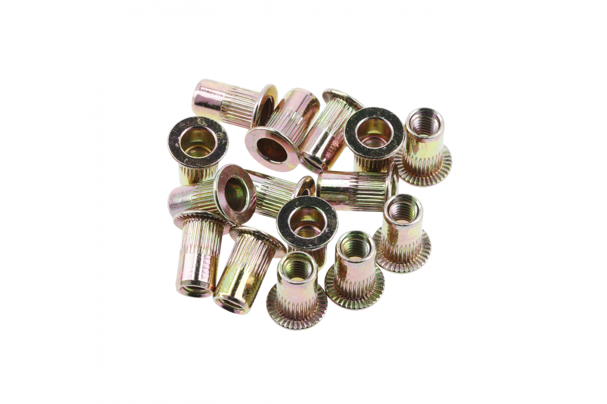 Écrous à rivets M6 20pcs