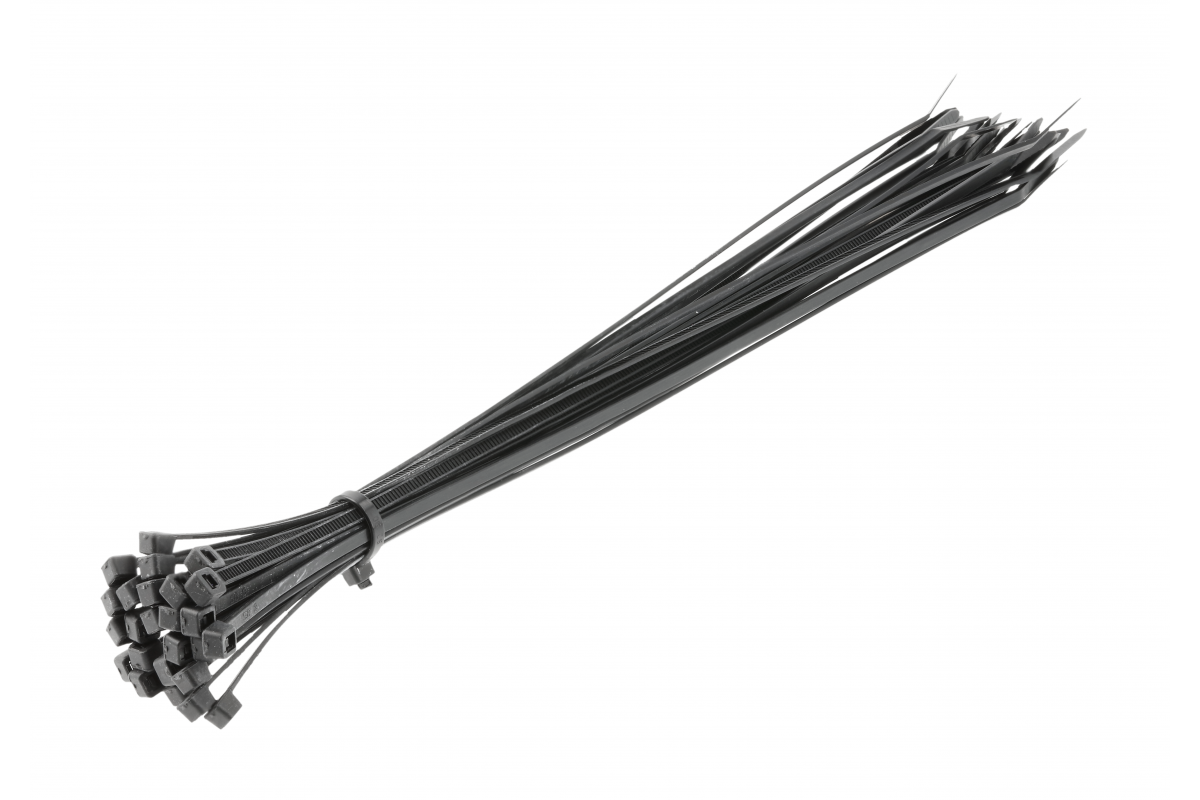Nylon-Kabelbinder 3,6 x 300 mm, 25 Stück, Schwarz