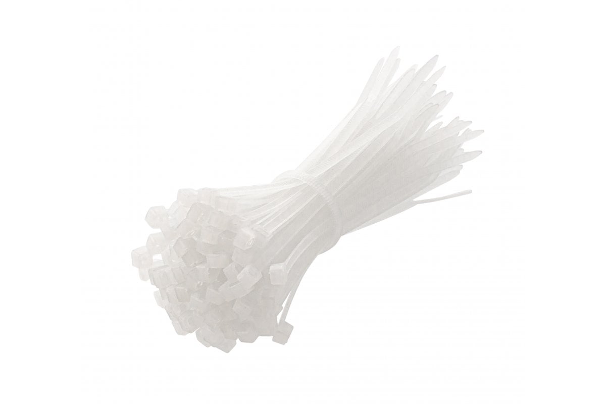 Nylon Cable Ties 2.5 x 100 mm, 100 pcs, White