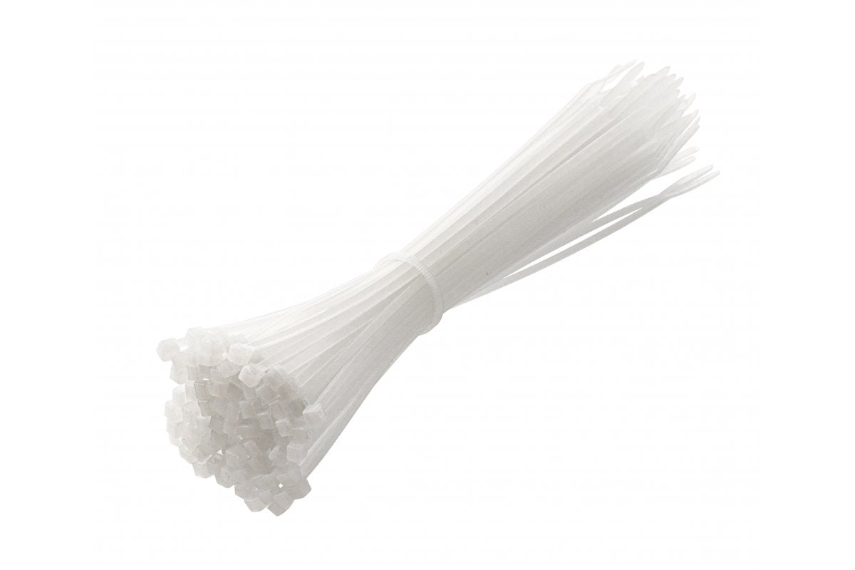 Nylon Cable Ties 2.5 x 200 mm, 100 pcs, White