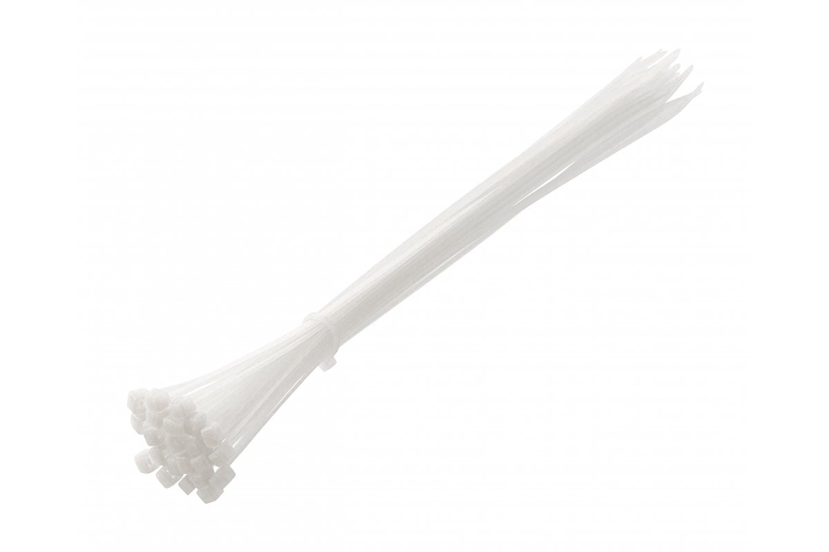 Nylon-Kabelbinder 3,6 x 300 mm, 25 Stück, Weiß