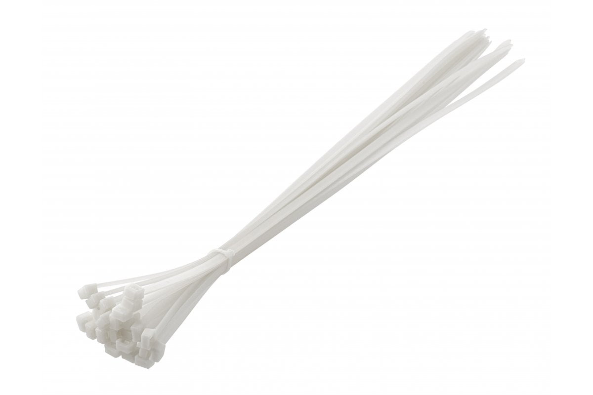 Nylon Cable Ties 9 x 600 mm, 25 pcs, White