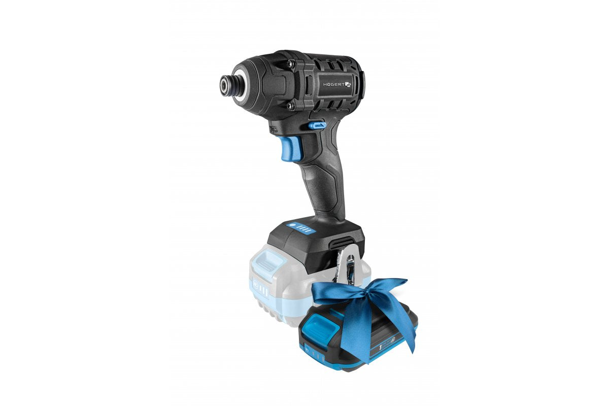 Kit de tournevis à percussion brushless 18V + batterie 2Ah