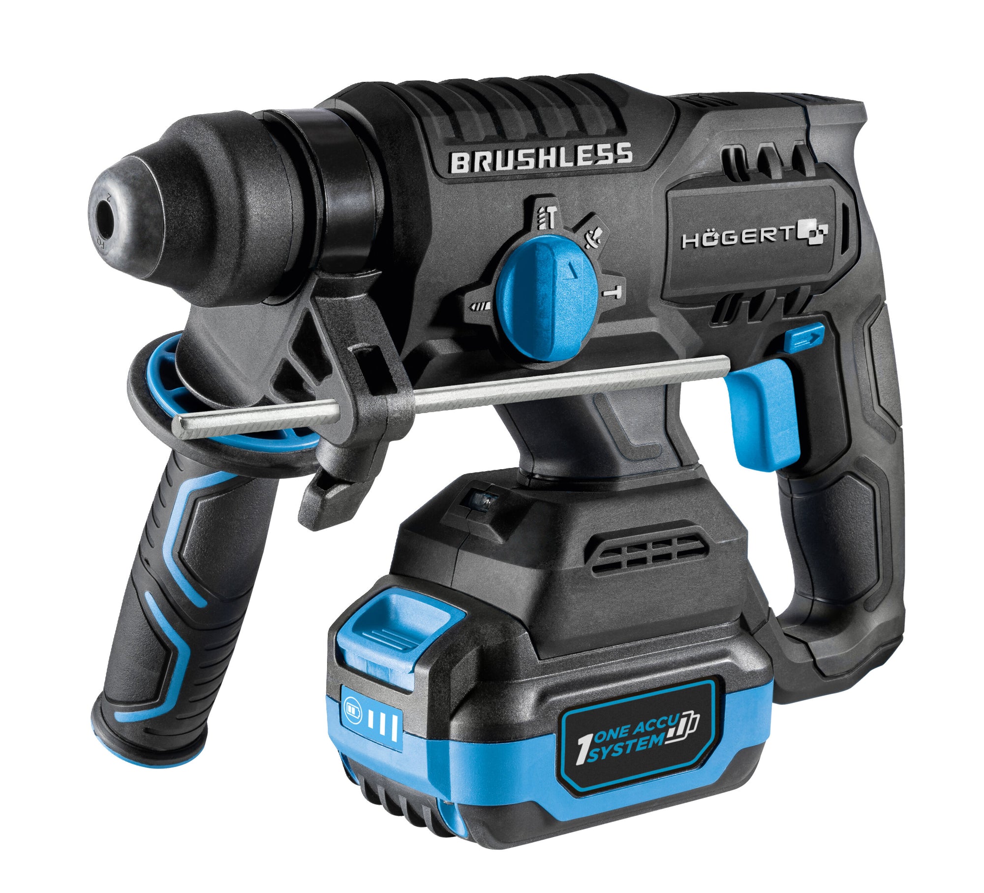 Brushless hammer drill with chisel function 18V + 2Ah battery