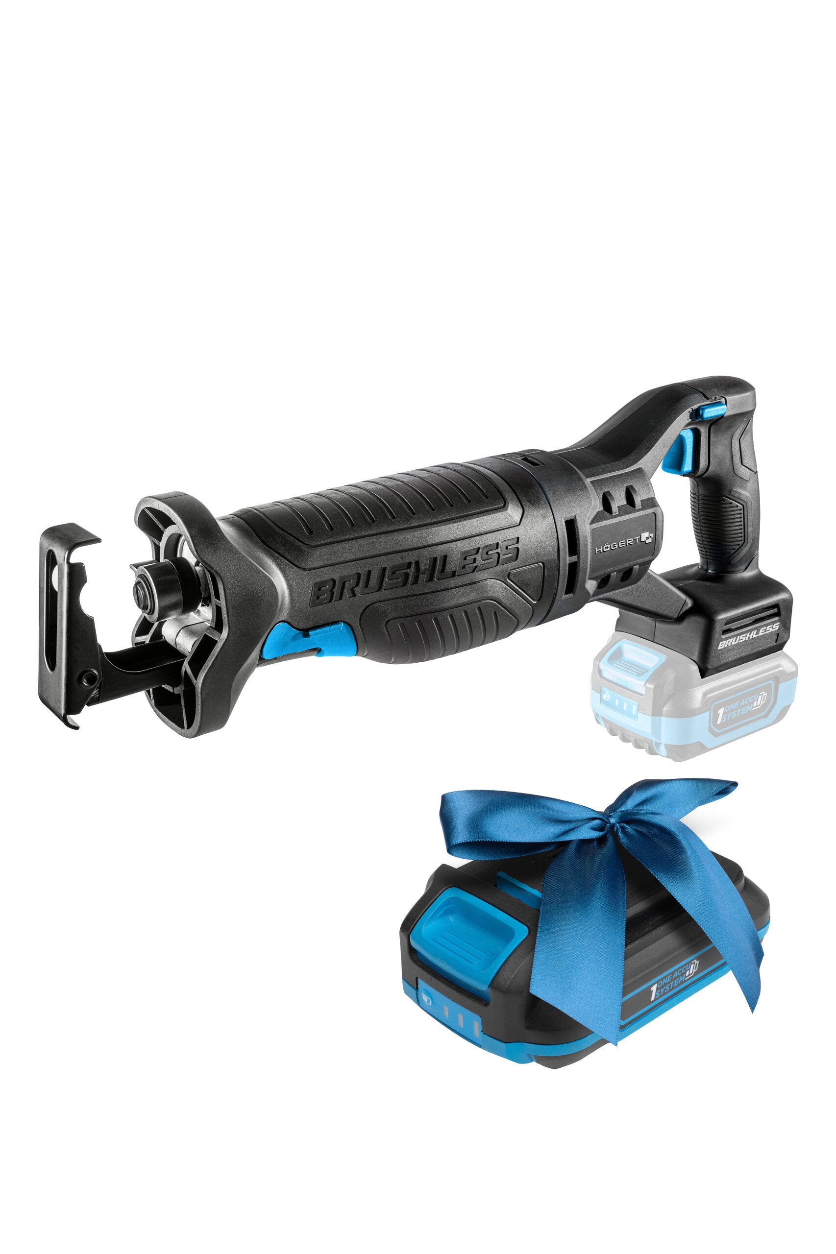 Brushless reciprocating saw 18V + 2Ah battery