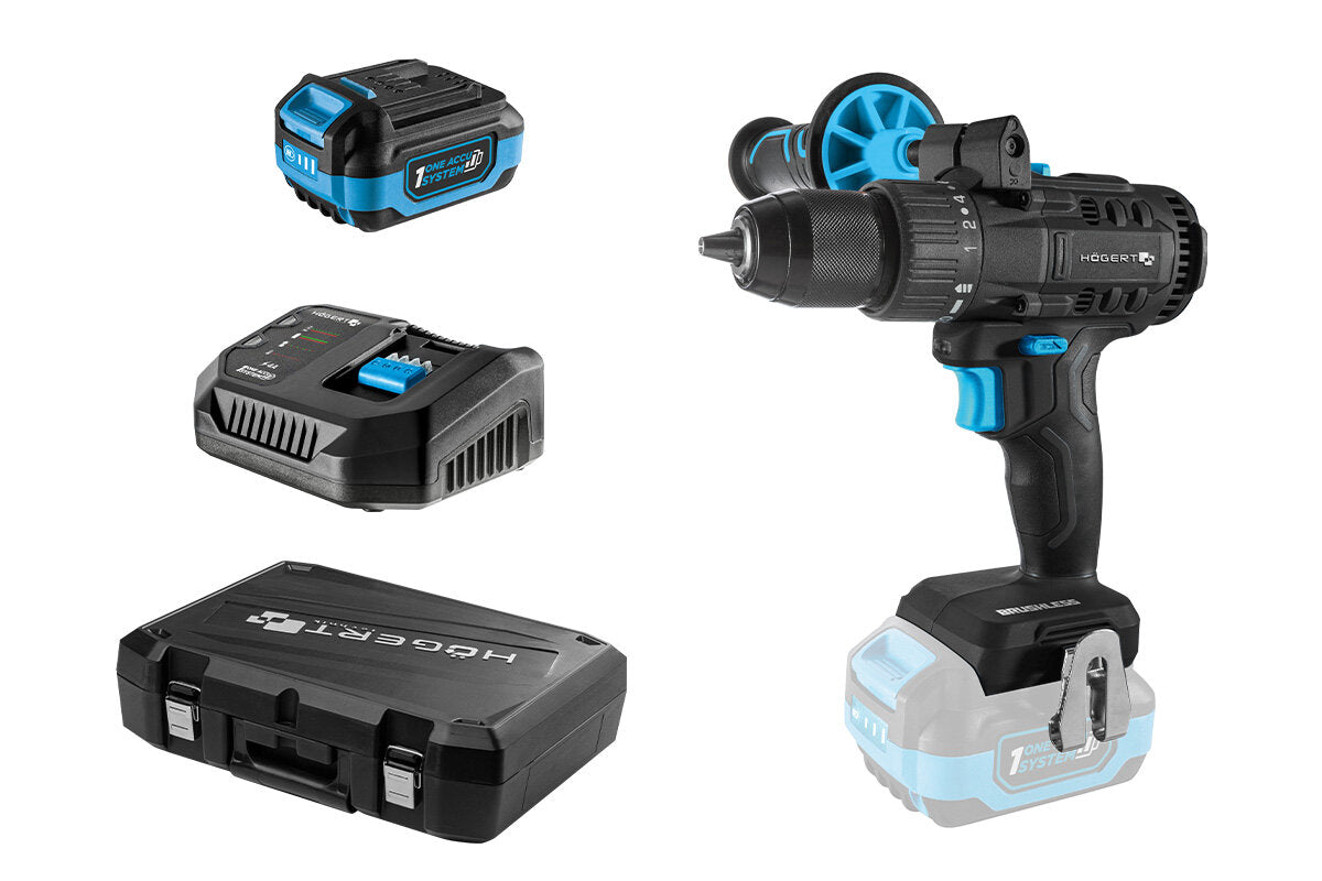 Kit perceuse-visseuse sans balais 80 Nm 18 V + batterie 2 Ah