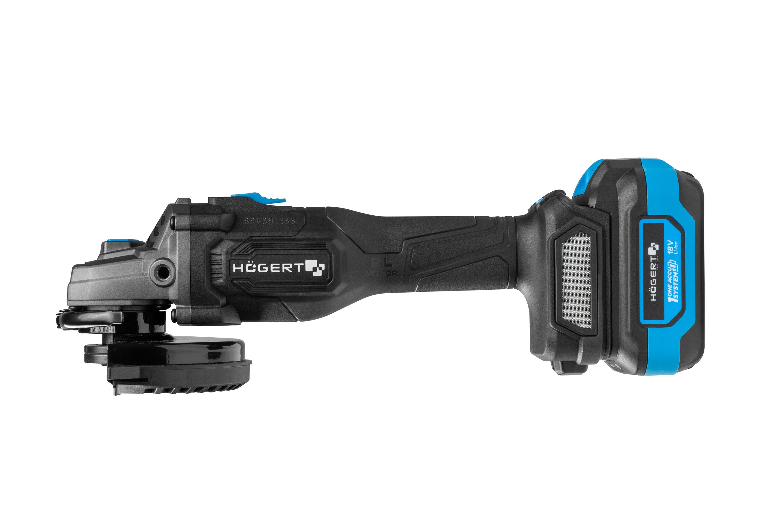 Brushless 125 mm angle grinder kit with variable speed 18V