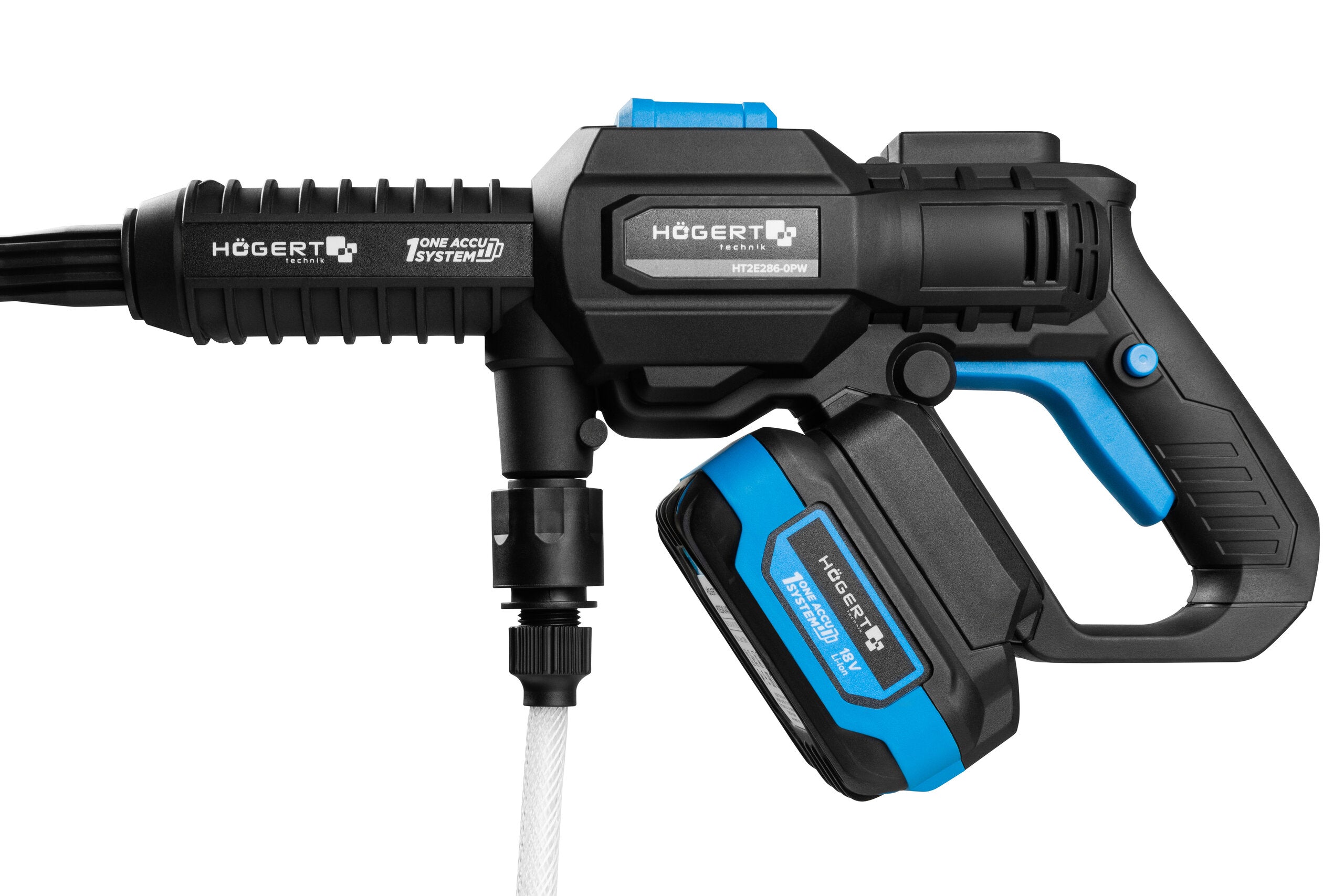 Set idropulitrice con batteria 2ah e caricabatterie