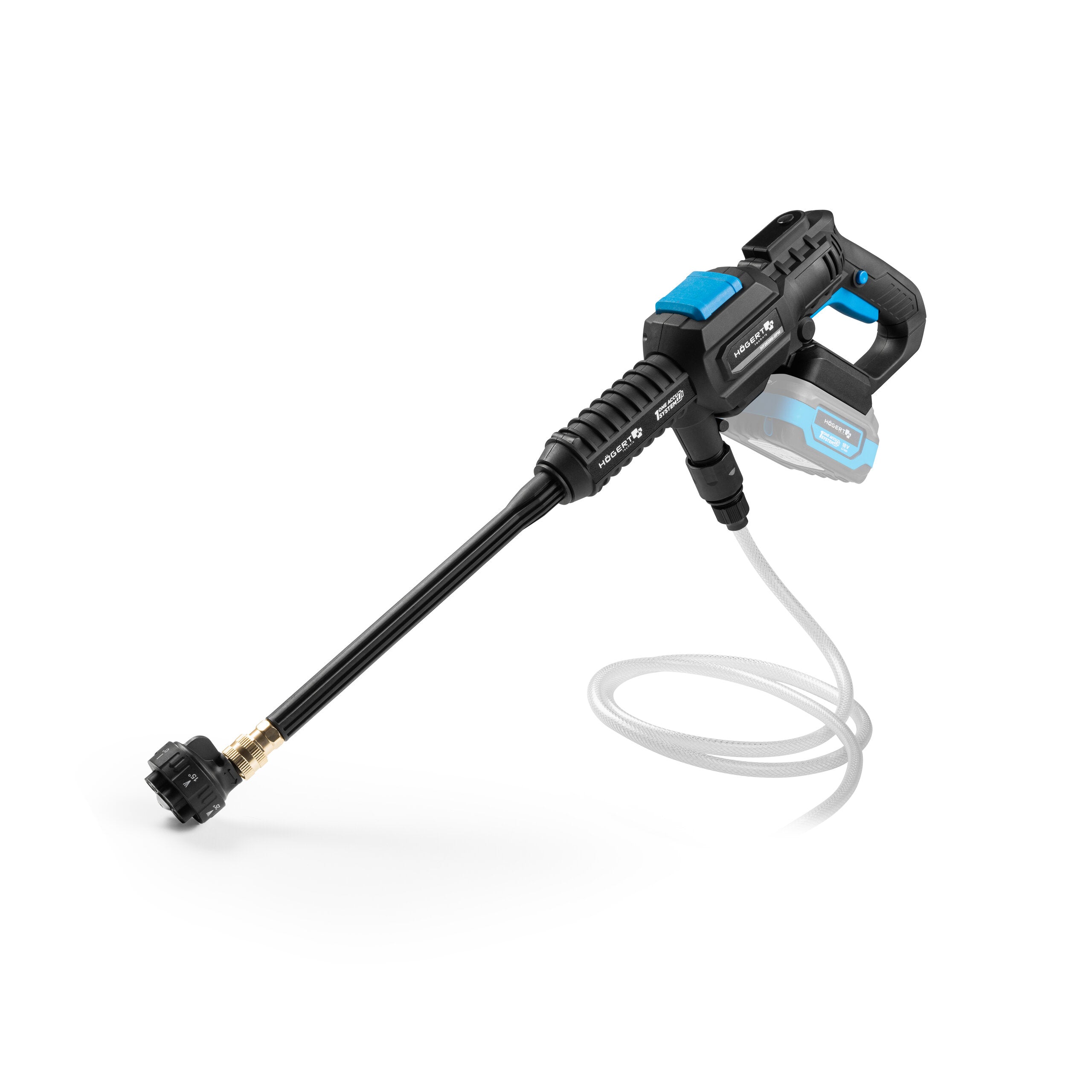 Set idropulitrice con batteria 2ah e caricabatterie