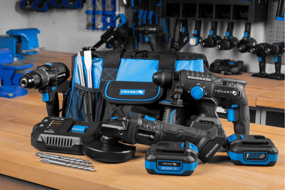 18V BLCONSTRUCTION Brushless Elektrowerkzeug-Set