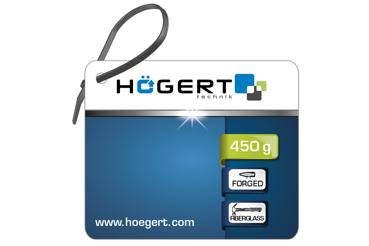 Tischlerhammer 450 g mit Glasfaserstiel