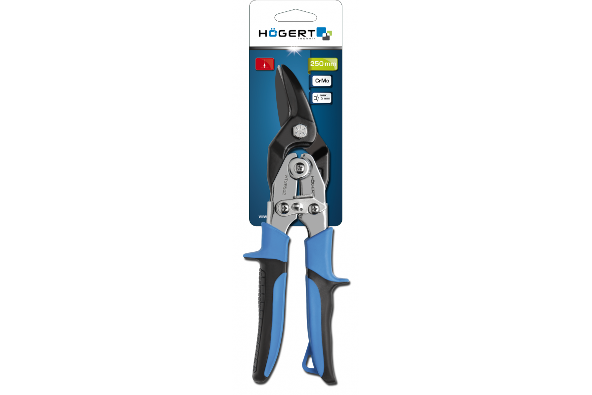 Tin snips 250 mm, right cut