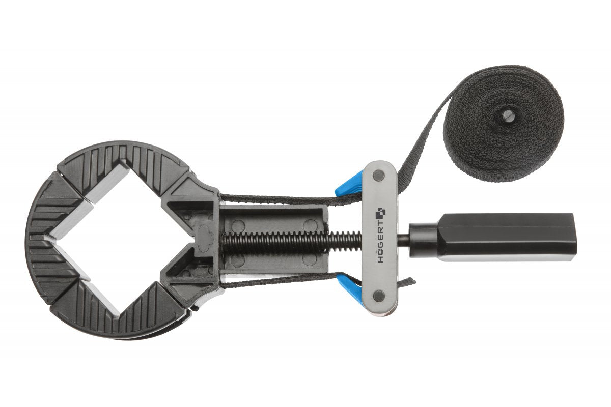 Clamp corner band strap