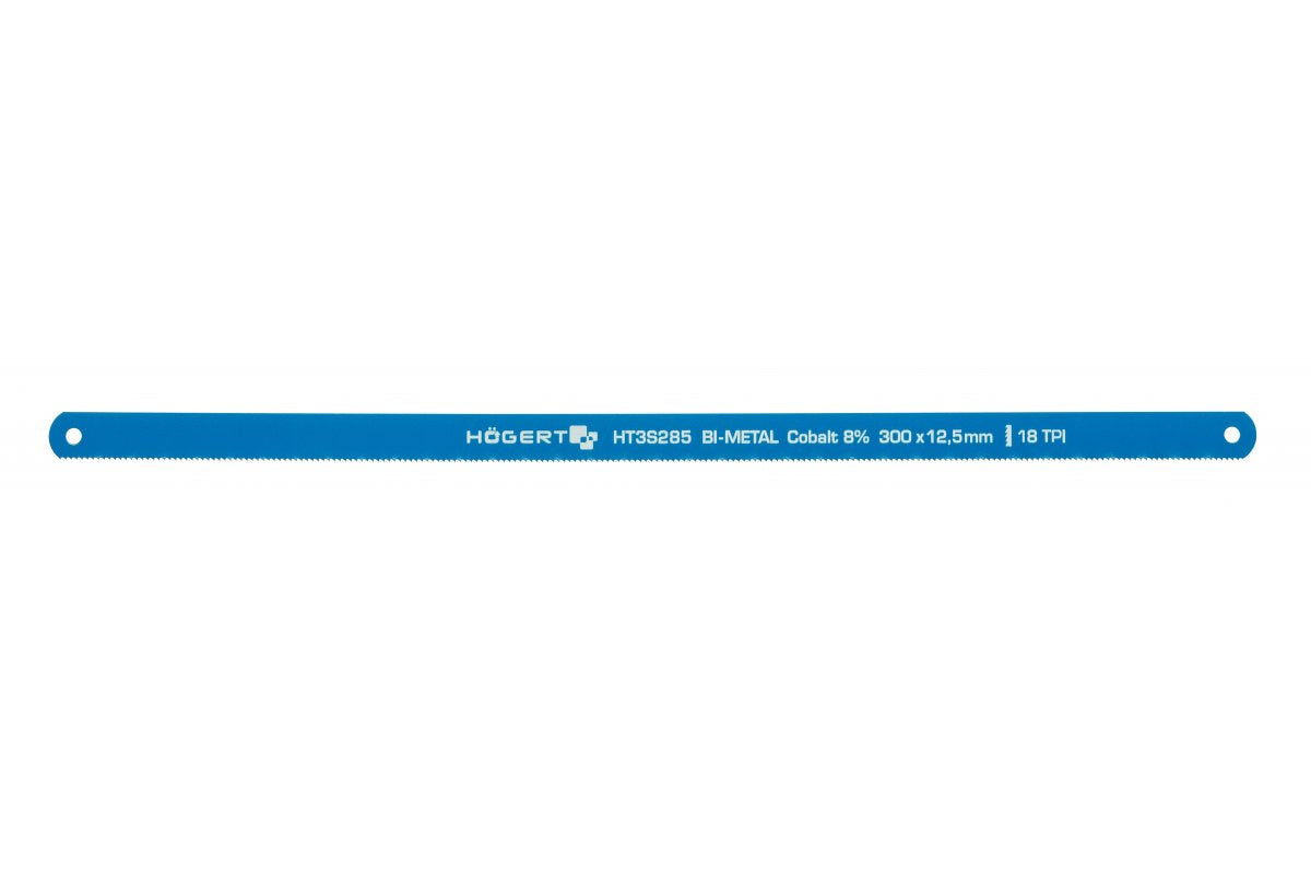 Lames de scie à métaux 300 mm, 18TPI, HSS, Bi-métal, Cobalt 8%, 2pcs