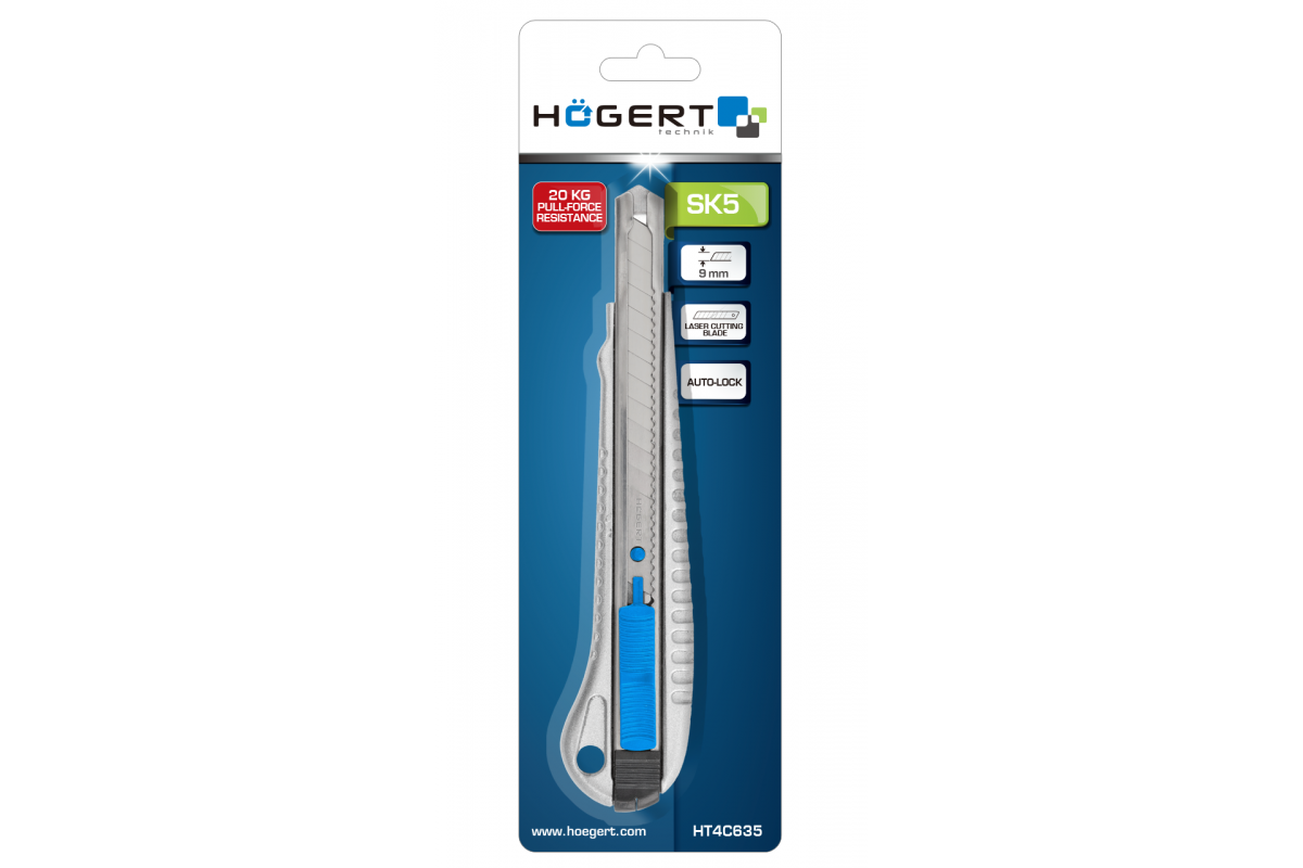 Snap-off knife9 mm ALU