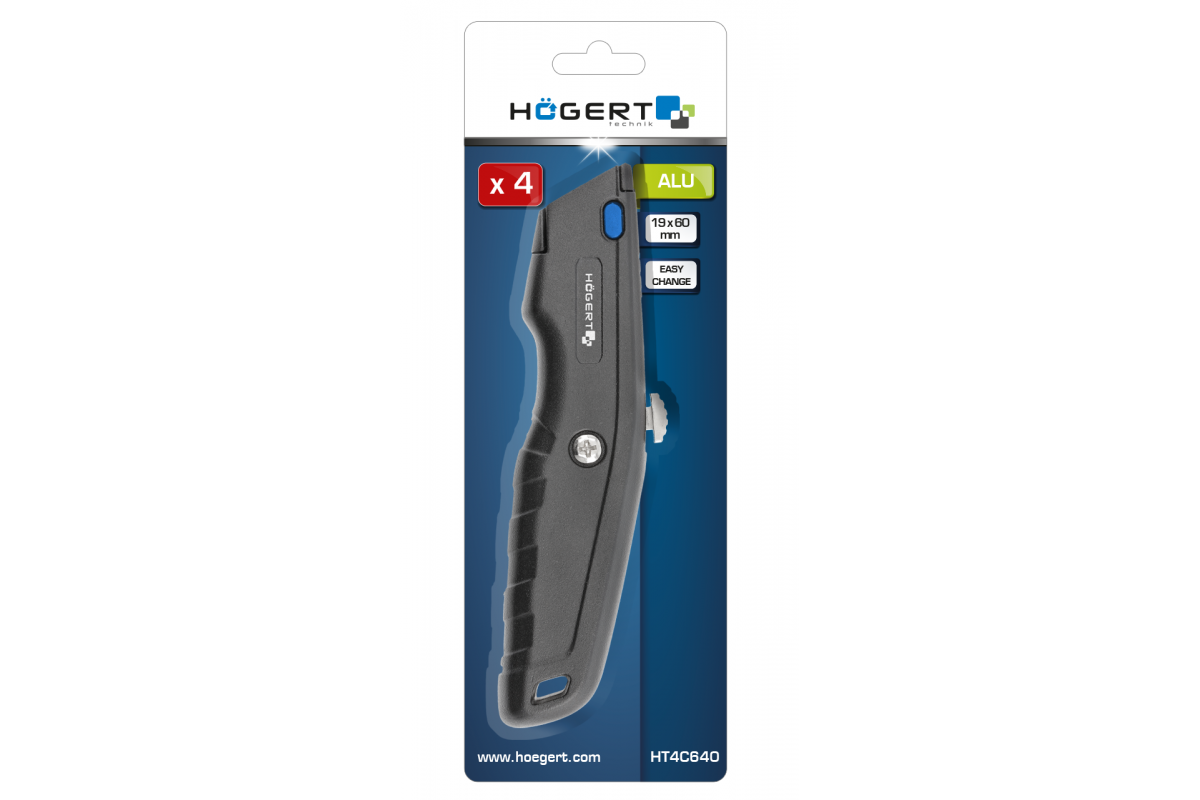 Cutter con hoja trapezoidal 1+3 Alu