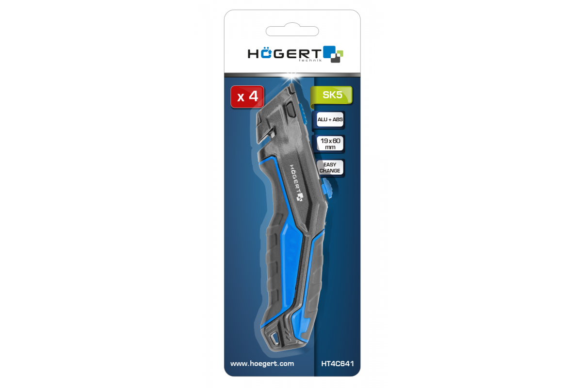 Knife with trapezoidal blade 1 + 3