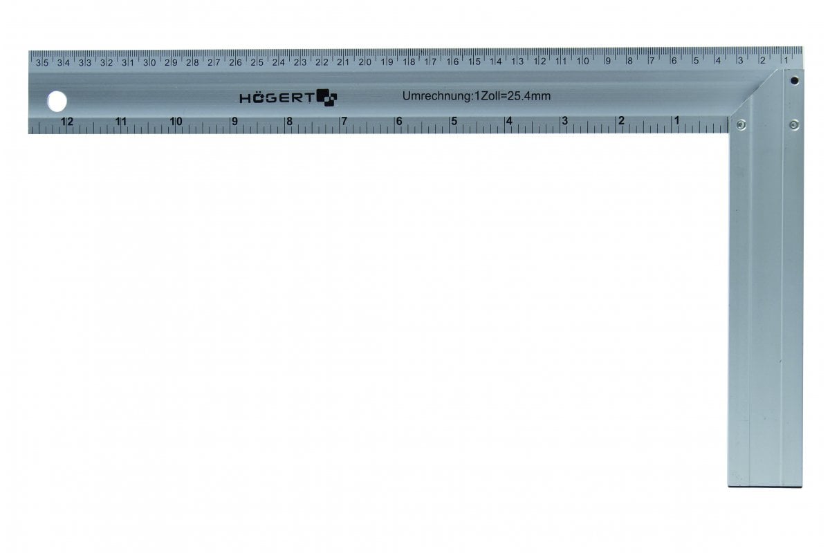 Aluminium carpenter square 450x190 mm