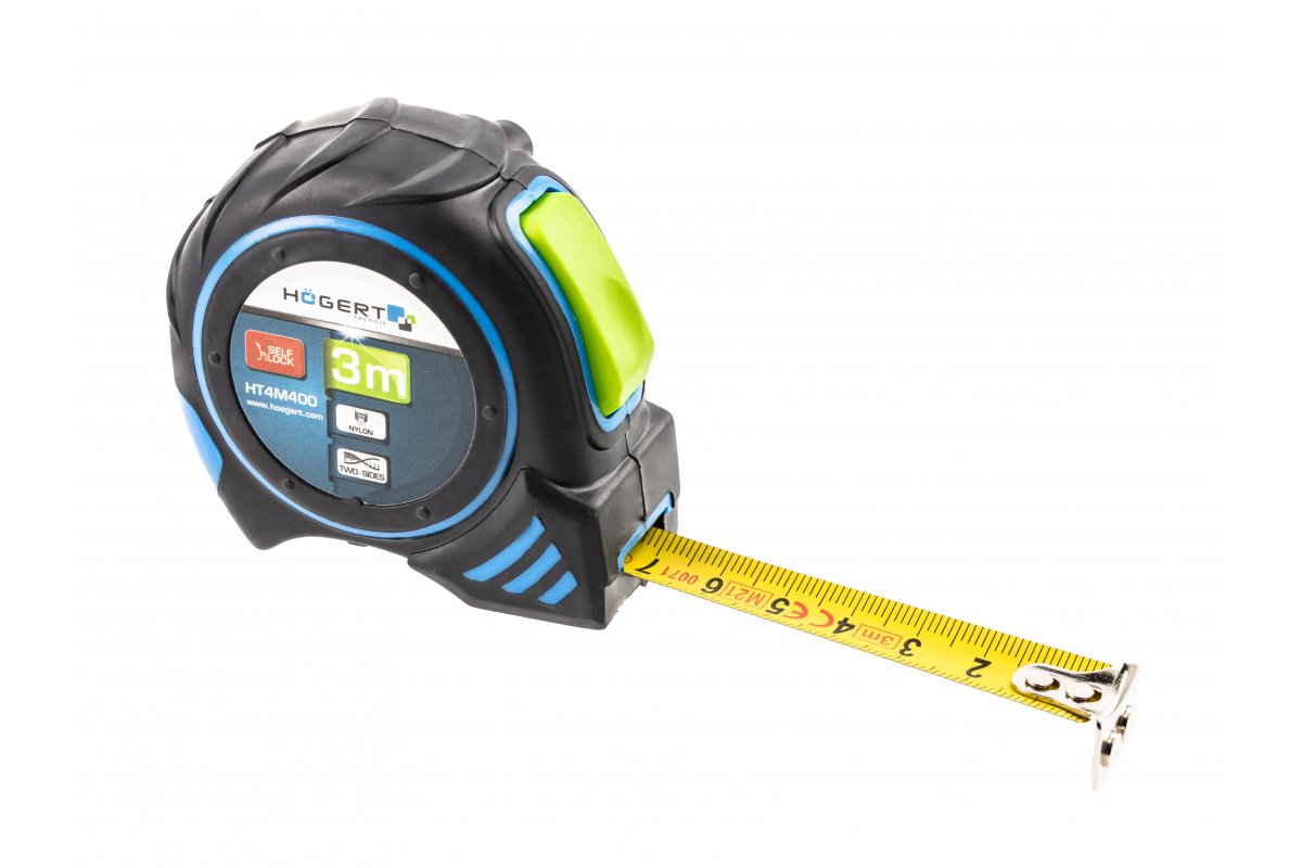 Cinta métrica 3m 16mm auto stop nylon con imán