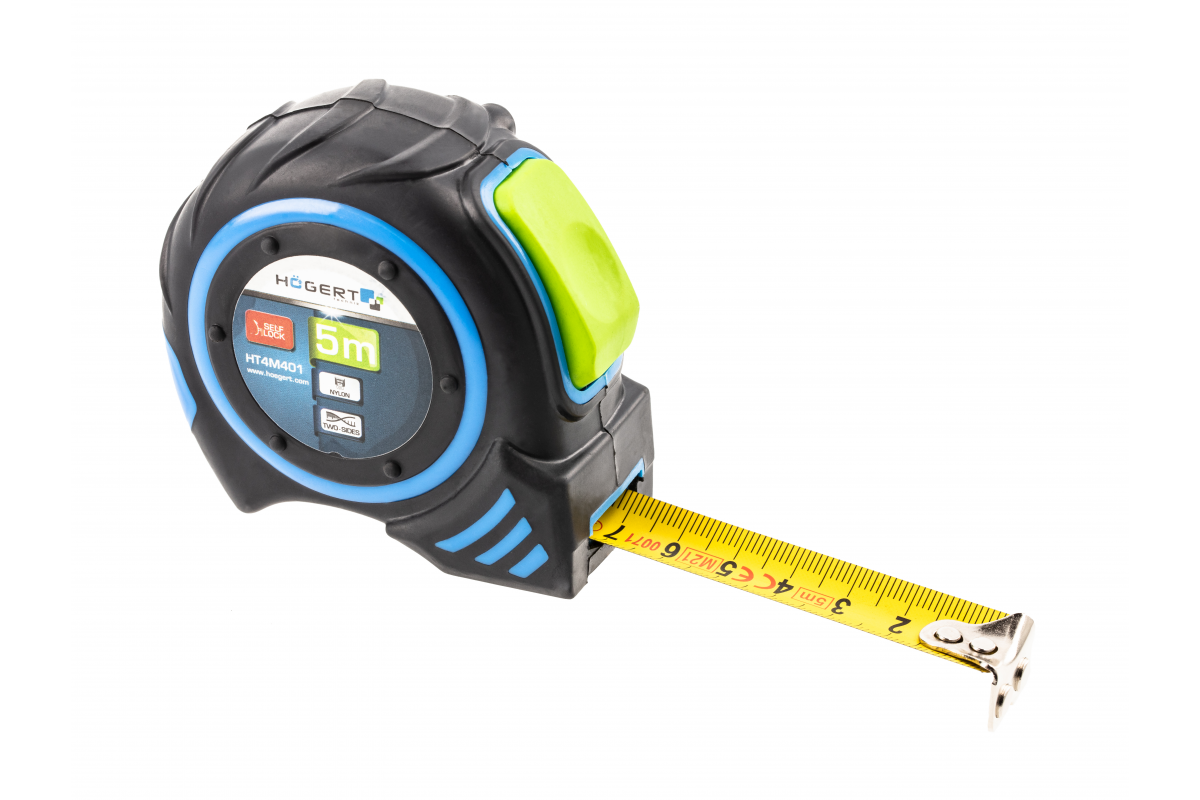Cinta métrica 5m 19mm auto stop nylon con imán