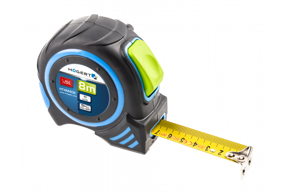 Maßband 8m 25mm Auto Stop nylon mit Magnet