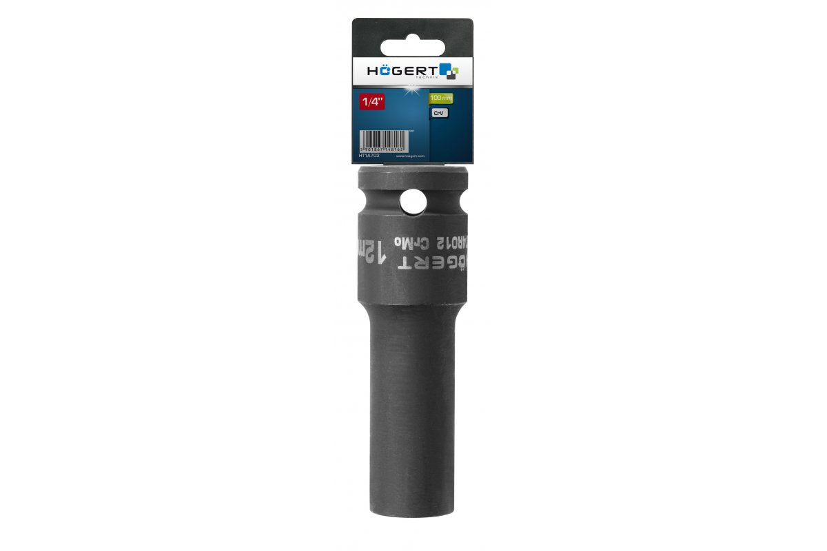 Udarni nasadak 1/2\", 12 mm, CrMo, dug