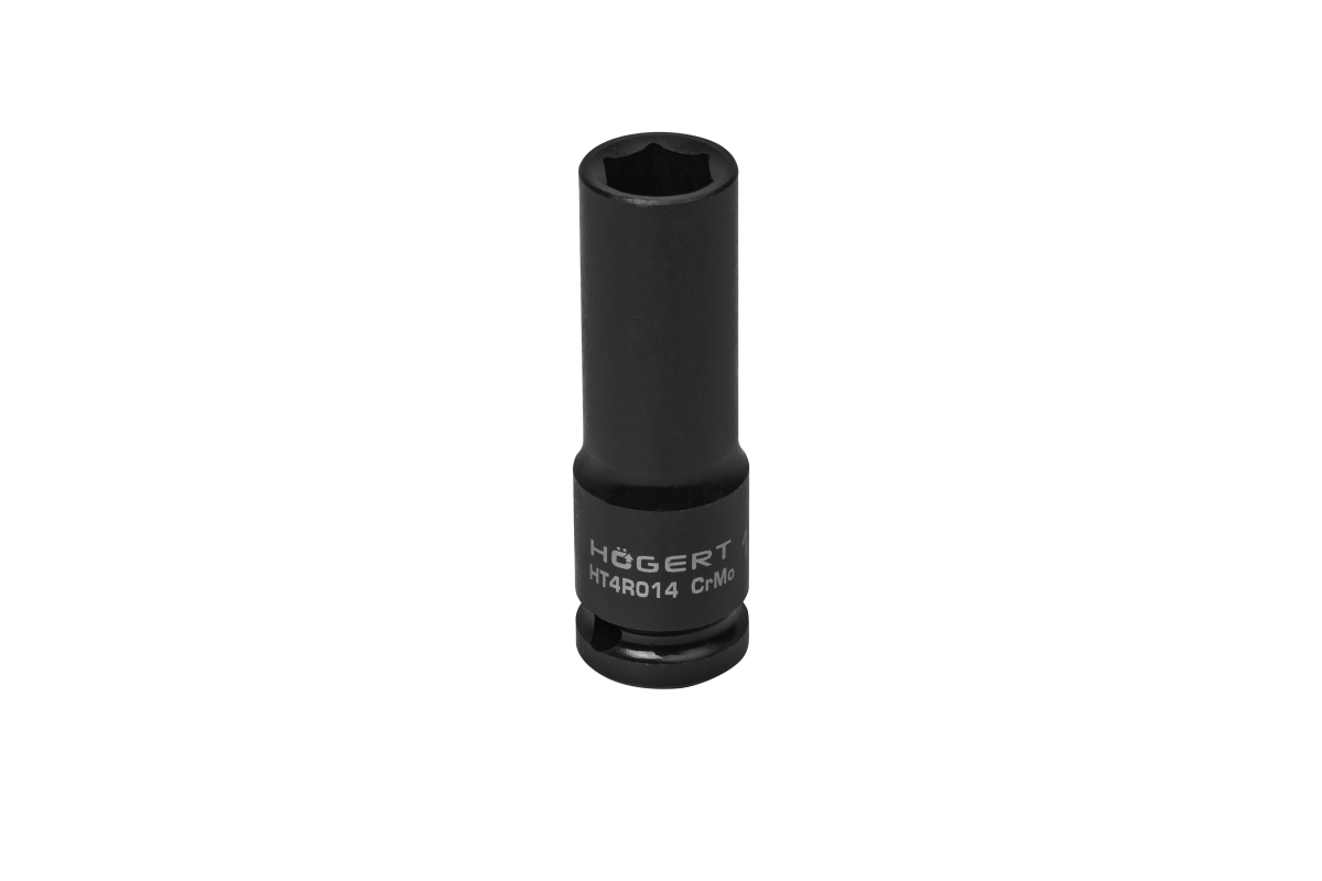 Impact socket 1/2", 14 mm, CrMo, deep