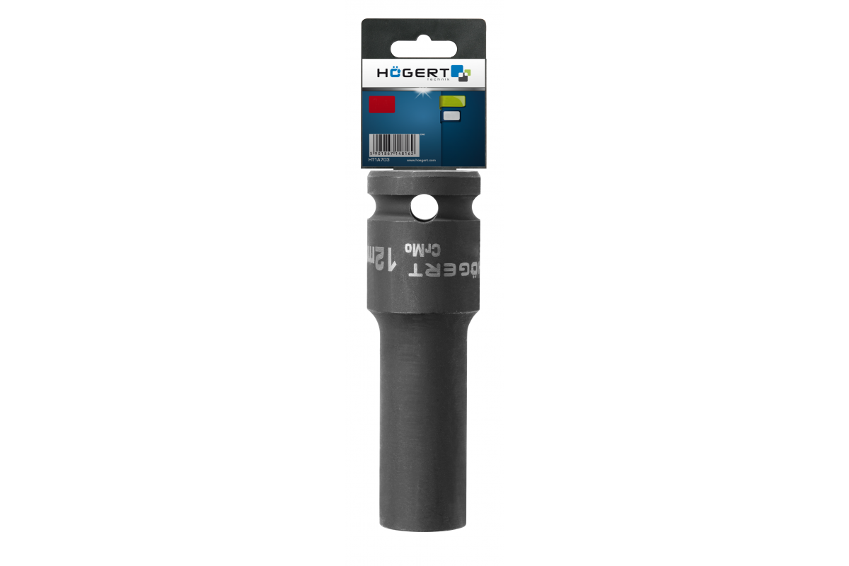 Impact socket 1/2", 18 mm, CrMo, deep