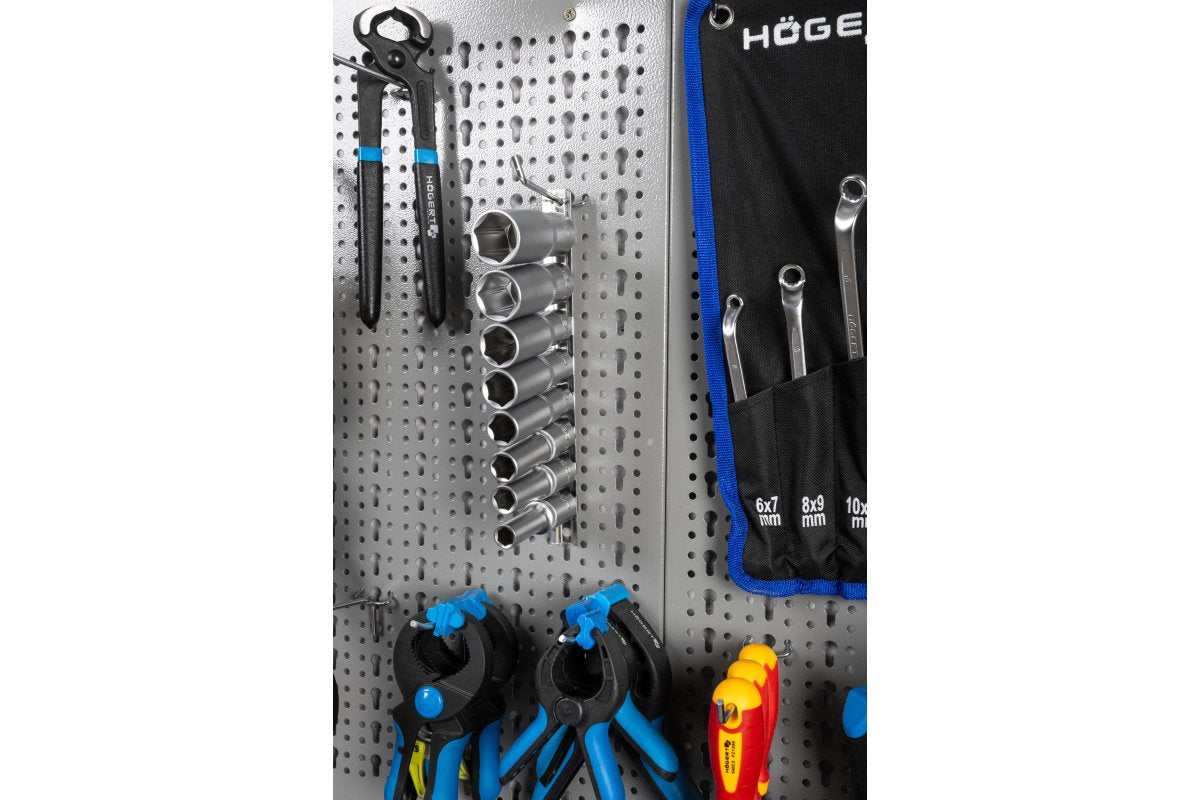 1/2" long hex socket wrench set, 8 pcs.