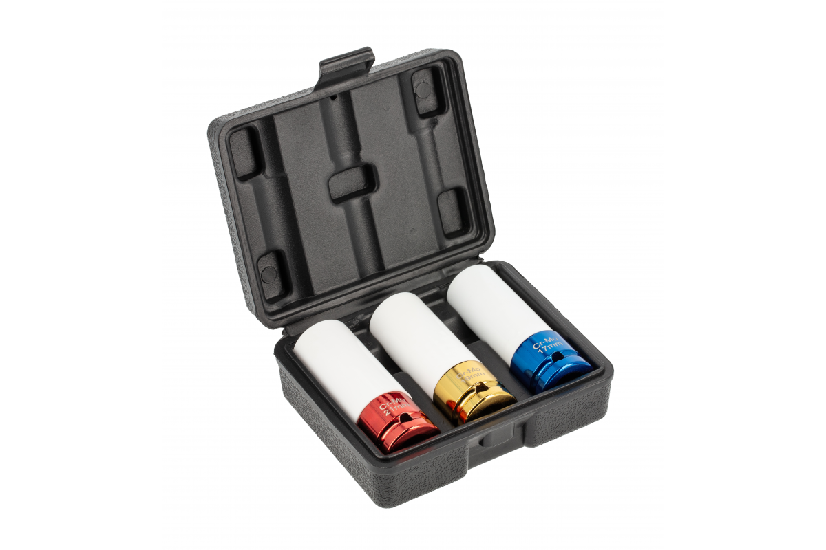Steckschlüsselsatz für Alufelgen 3-tlg., 1/2''