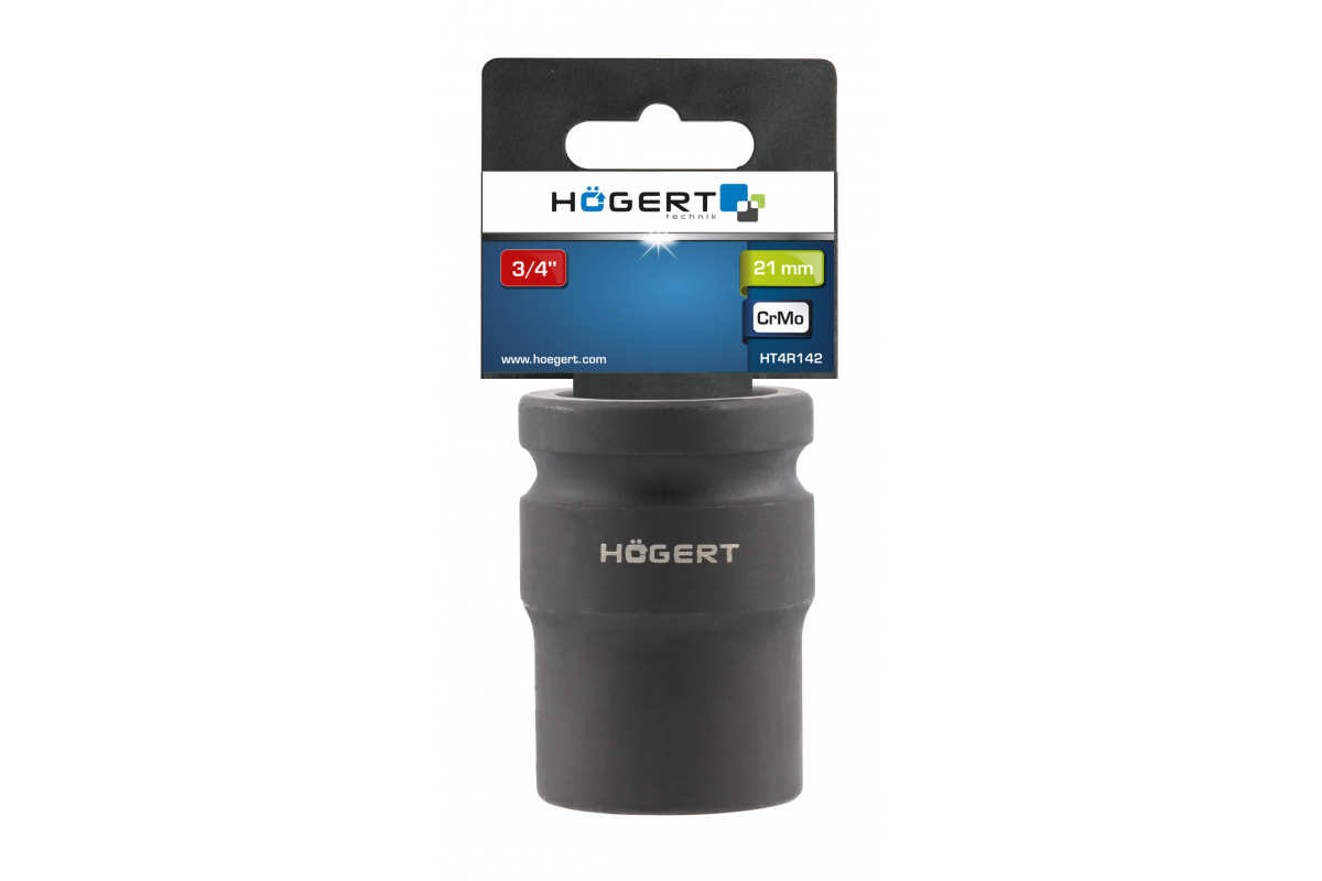 Short impact socket 21 mm