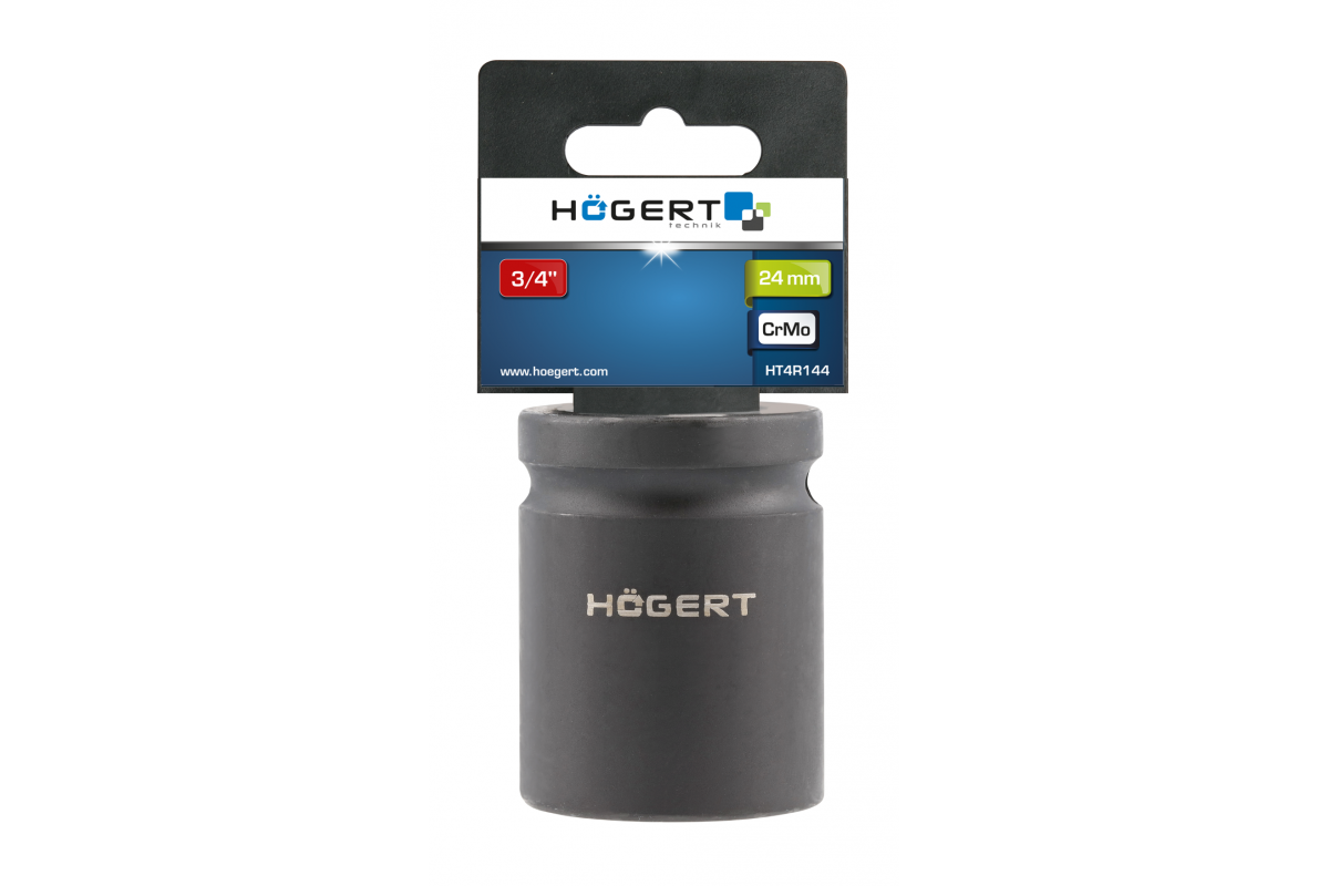 Short impact socket 24 mm