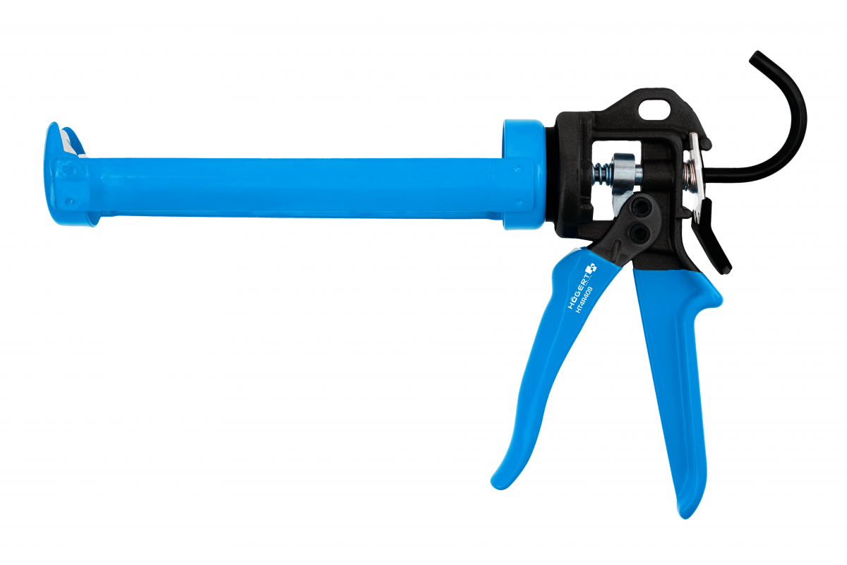 Caulking gun, heavy duty steel-aluminum