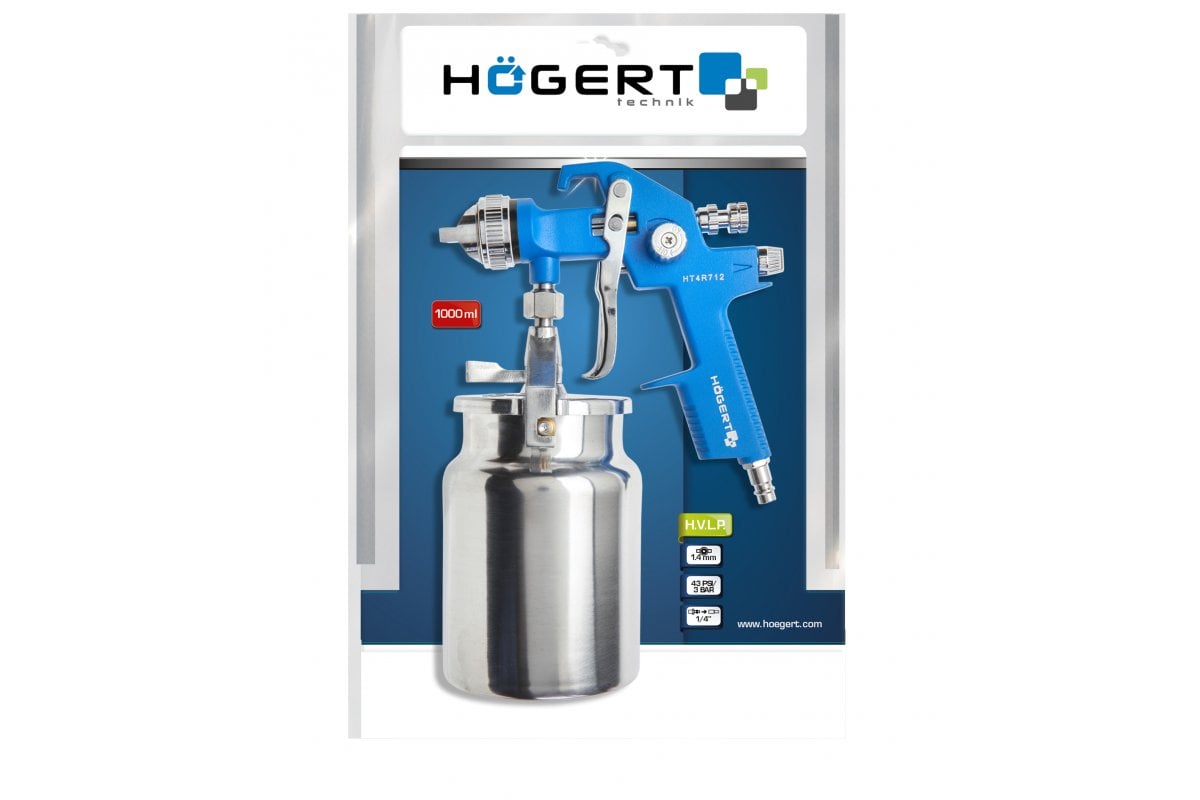 Spray Gun with Bottom Cup, 1000 ml