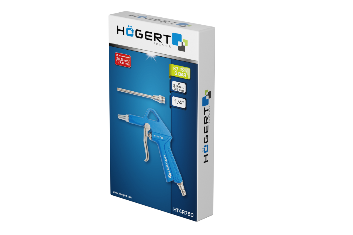 Air Blow Gun, short and long nozzles