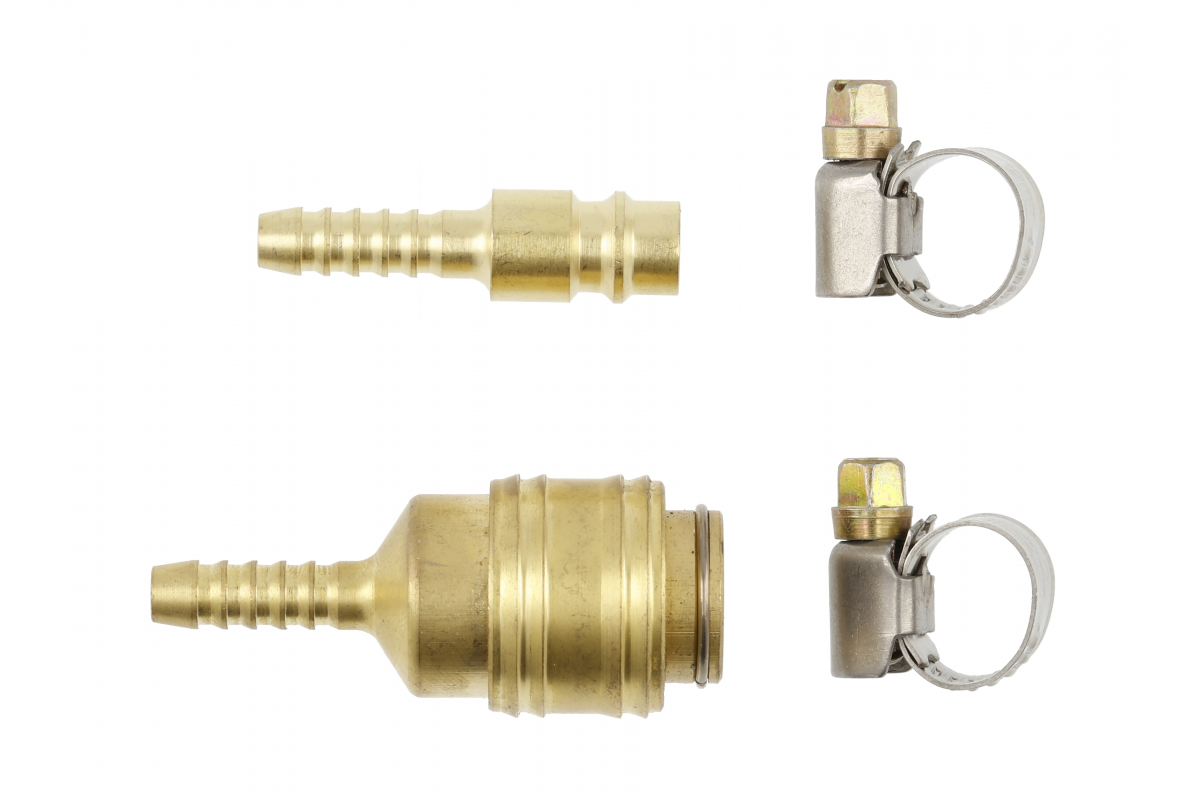 Fast connector 8mm, 4 parts