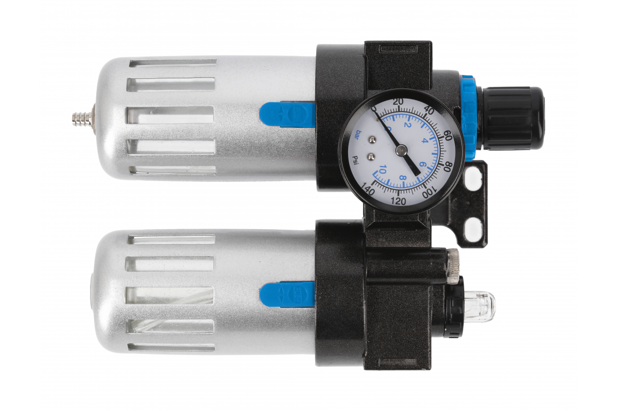 Filtre à air avec régulateur 1/4" et huileur, 90/60 ml
