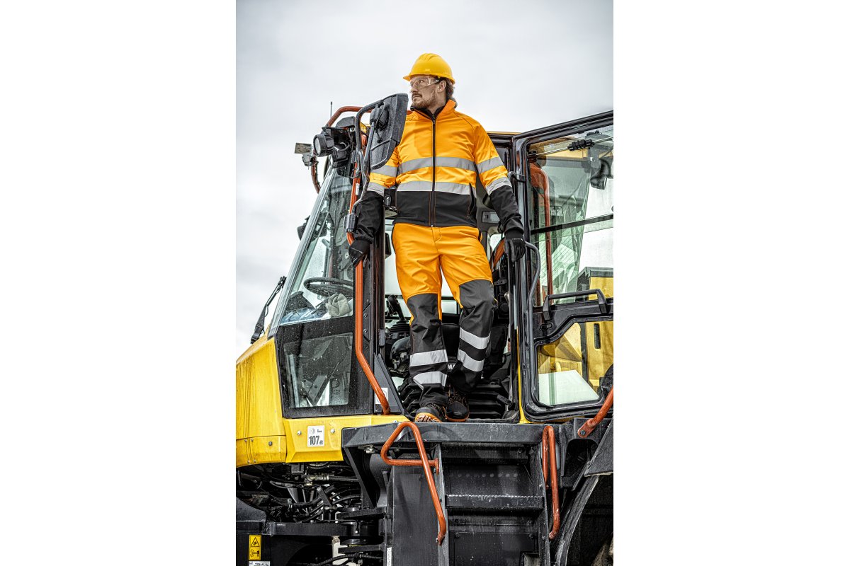 EXTER Hi-Visibility softshell jacket