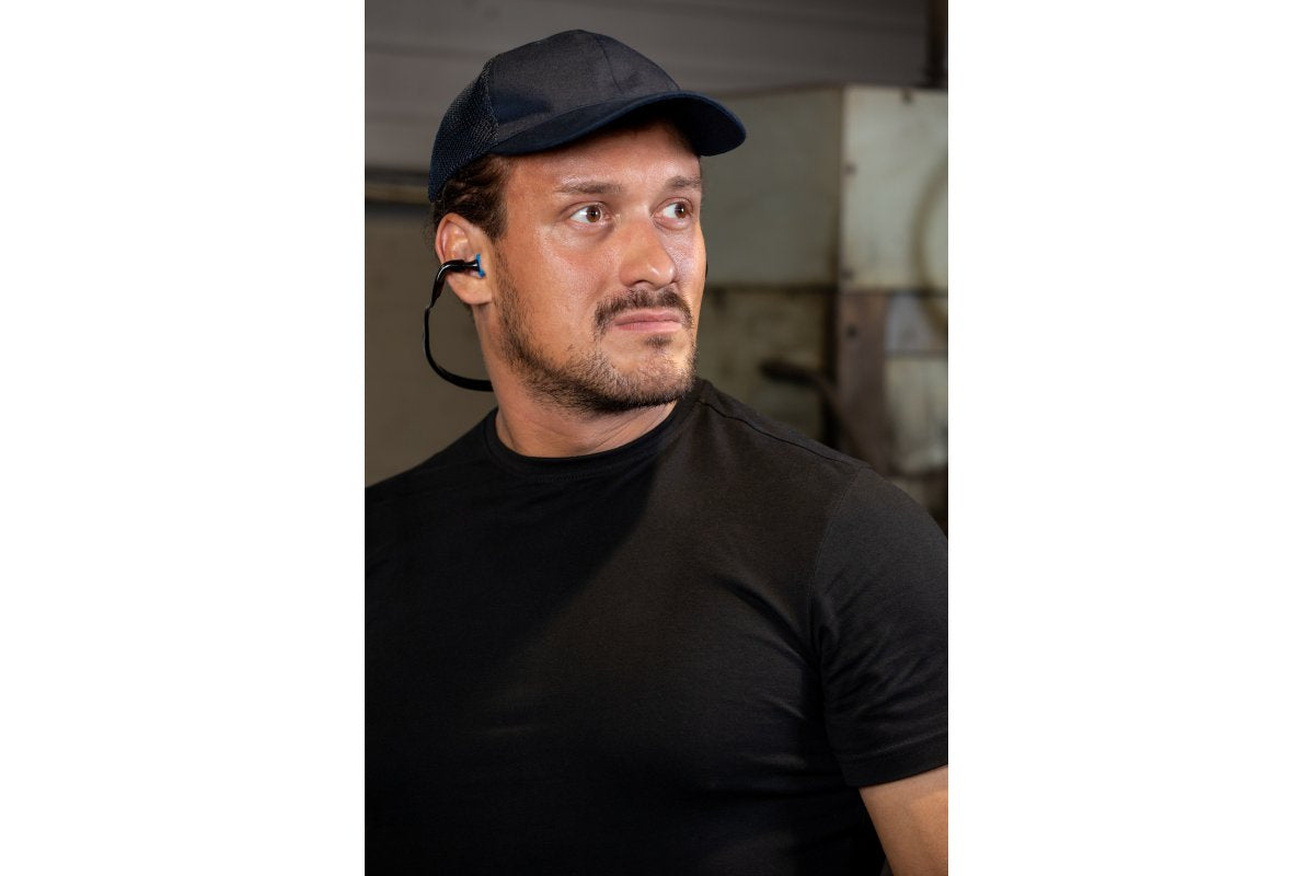 STEIN špunty do uší s čelenkou černo/modrá uni